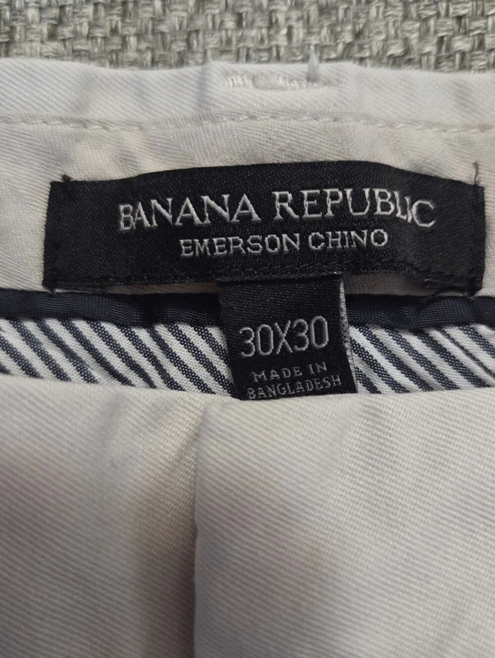 Banana Republic Pants Mens  30x30 Beige Emerson Chino Straight Leg Office VTG